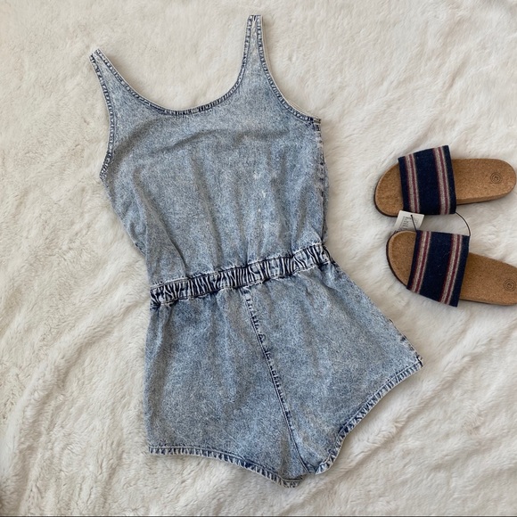 TOPSHOP Denim Romper